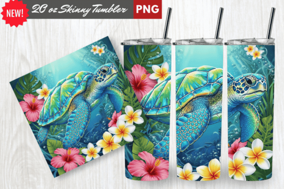 Download Crystal Shell Sea Turtle Tumbler Wrap - Wrap Collection