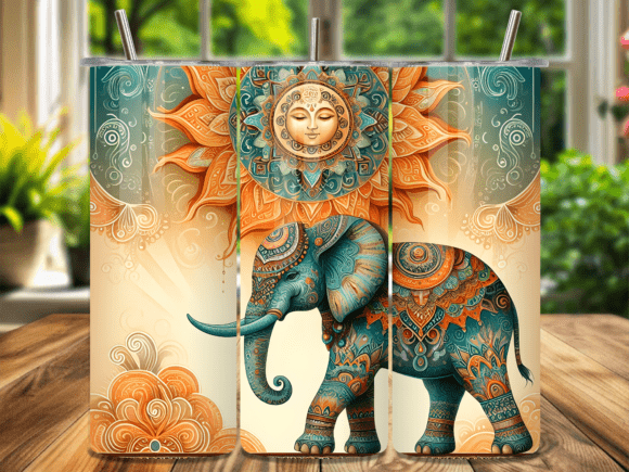 Download Mandala Elephant Boho Tumbler Wrap - Wrap Collection