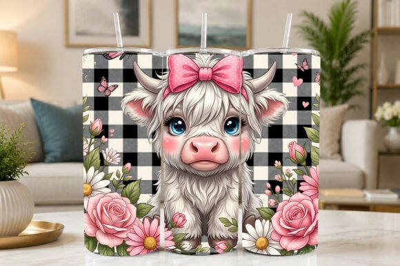 Download Cute Highland Cow Tumbler Wrap - Wrap Collection