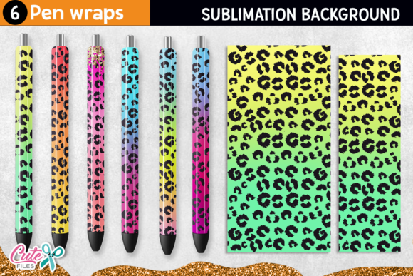 Download Leopard Pen Wraps Sublimation Designs - Wrap Collection