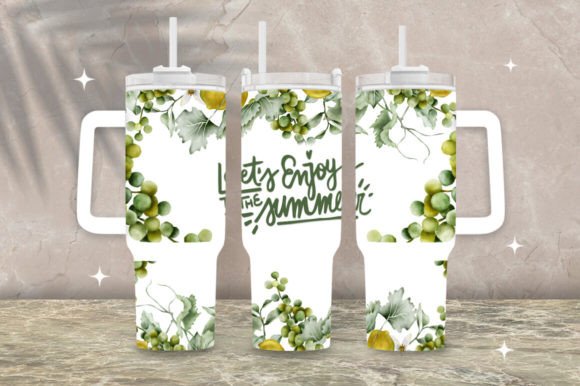 Download Green Floral Stanley 40oz Tumbler Wrap - Wrap Collection