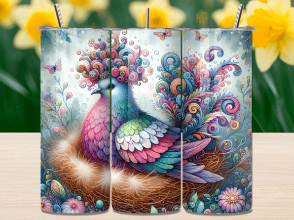 Download Colorful Peacock Bird Tumbler Wrap - Wrap Collection