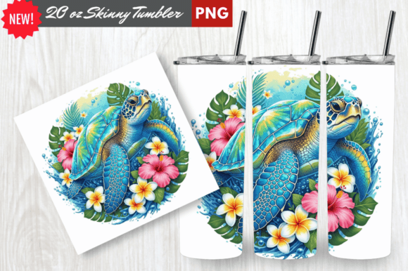 Download Crystal Shell Sea Turtle Tumbler Wrap - Wrap Collection
