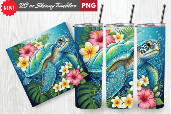 Download Crystal Shell Sea Turtle Tumbler Wrap - Wrap Collection