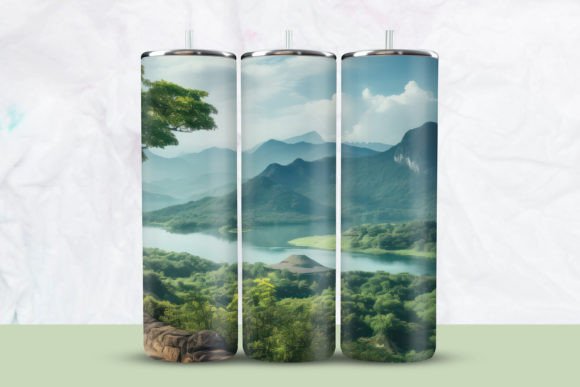 Download Nature with Lake Tumbler Wrap - Wrap Collection