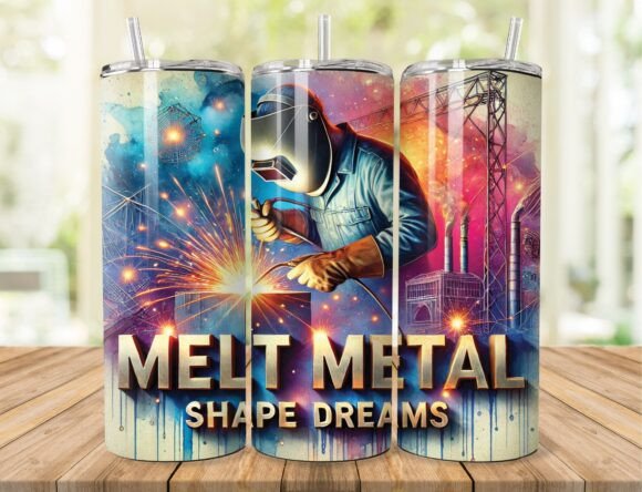 Download Melt Metal Welder Tumbler Wrap - Wrap Collection