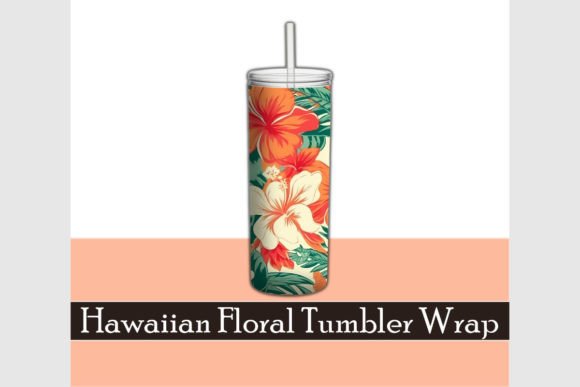 Download Hawaiian Flowers Floral Tumbler Wrap - Wrap Collection