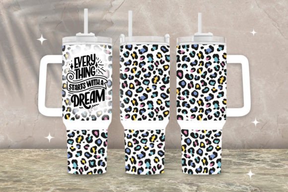 Download 40oz Leopard Print Tumbler Wrap - Wrap Collection