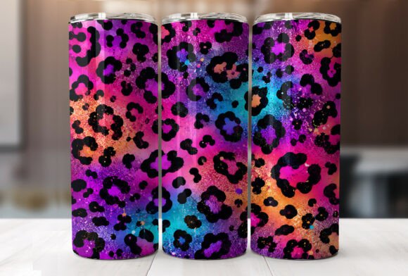 Download Colorful Leopard Print 20oz Tumbler Wrap - Wrap Collection