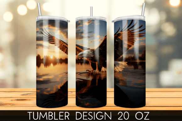 Download Bald Eagle Tumbler Wrap Sublimation - Wrap Collection