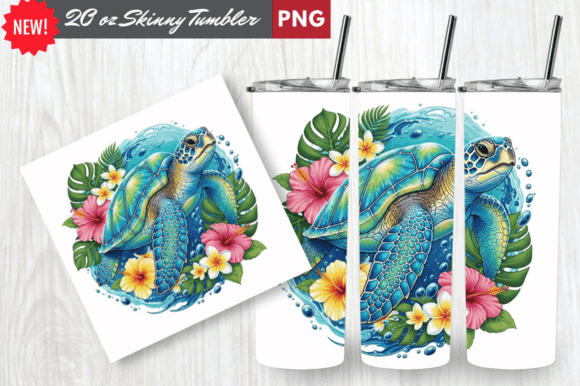 Download Crystal Shell Sea Turtle Tumbler Wrap - Wrap Collection