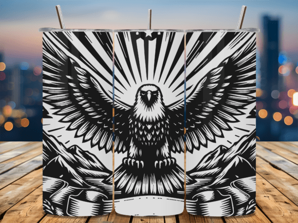 Download Mountain Bald Eagle Tumbler Wrap - Wrap Collection