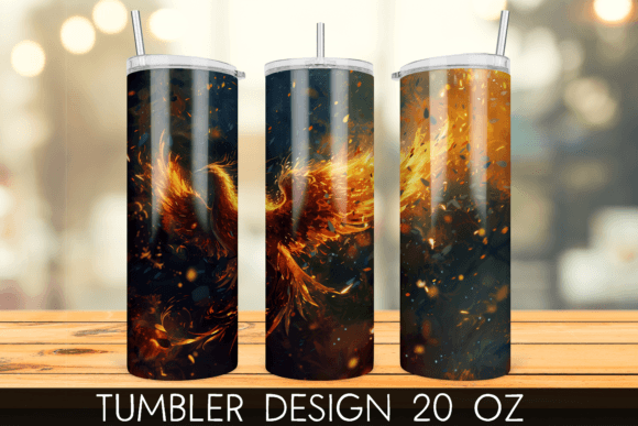 Download Phoenix Rising Bird Tumbler Wrap - Wrap Collection