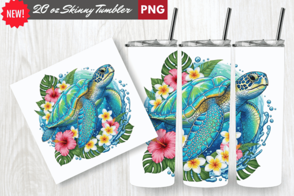 Download Crystal Shell Sea Turtle Tumbler Wrap - Wrap Collection