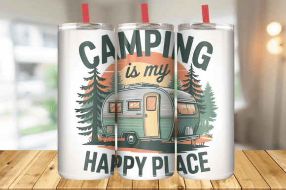 Download Camping Tumbler Sublimation Wrap - Wrap Collection