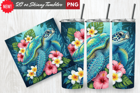 Download Crystal Shell Sea Turtle Tumbler Wrap - Wrap Collection