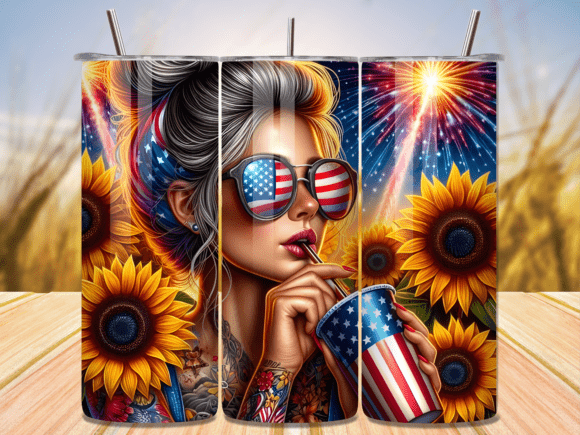 Download Sunflower Sunglasses Americana Tumbler - Americana tumbler Collection