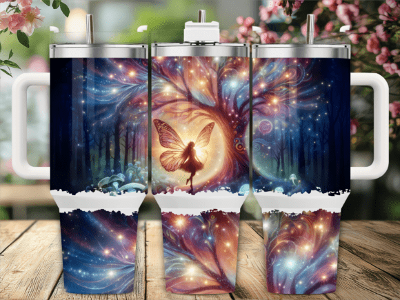 Download Magic Tree Fairy 40oz Tumbler Wrap - Wrap Collection