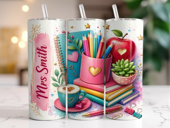 Download Teacher Tumbler Wrap PNG Sublimation - Wrap Collection