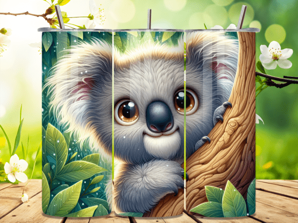Download Koala on Tree Forest Jungle Tumbler Wrap - Wrap Collection