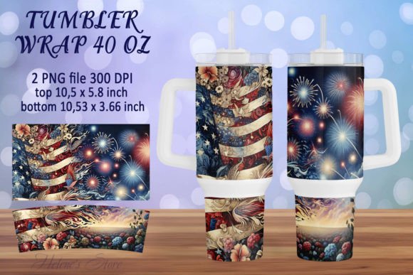 Download American Flag Tumbler Wrap 40oz Design - Wrap Collection