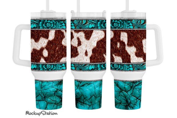 Download Western 40 Oz Quencher Tumbler Wrap PNG - Wrap Collection