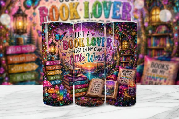 Download Book Lover Lost in World Tumbler Wrap - Wrap Collection
