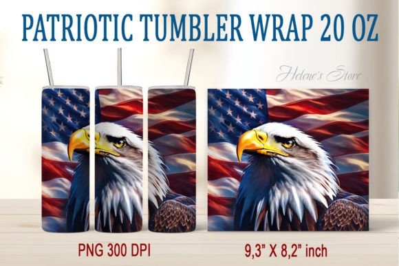 Download American Bald Eagle Tumbler Wrap 20oz - Wrap Collection