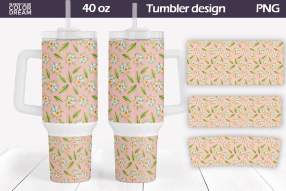 Download Pink Tropical Tumbler Wrap 40 Oz - Wrap Collection