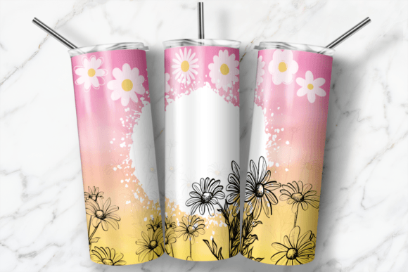 Download Daisy Wrap 20oz Skinny Straight Tumbler - Wrap Collection