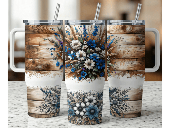 Download Western Flower 40oz Tumbler Wrap - Wrap Collection