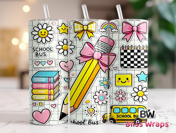 Download Back to School Tumbler Wrap - Wrap Collection