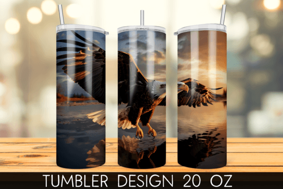 Download Bald Eagle Tumbler Wrap Sublimation - Wrap Collection