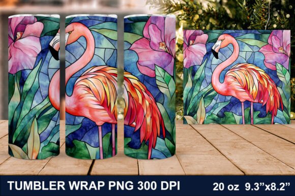 Download Summer Flamingo Tumbler Wrap - Wrap Collection