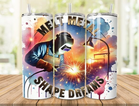 Download Melt Metal Welder Tumbler Wrap - Wrap Collection