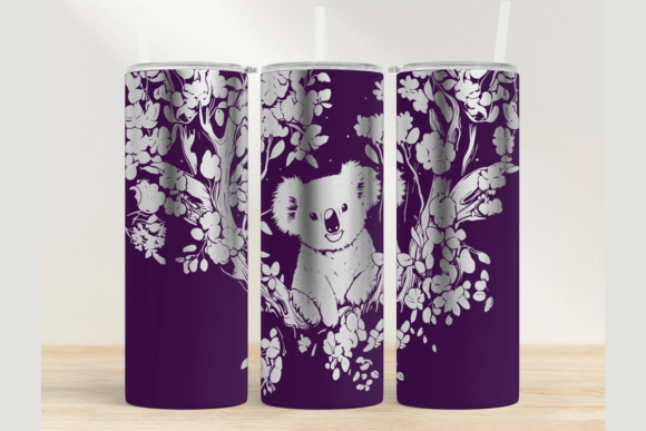 Download Koala 20oz Laser Tumbler Wrap SVG - Wrap Collection