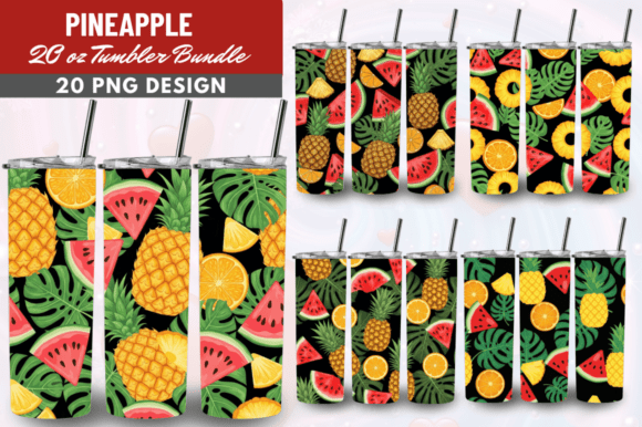 Download Pineapple Tumbler Wraps 20oz Bundle - Wrap Collection