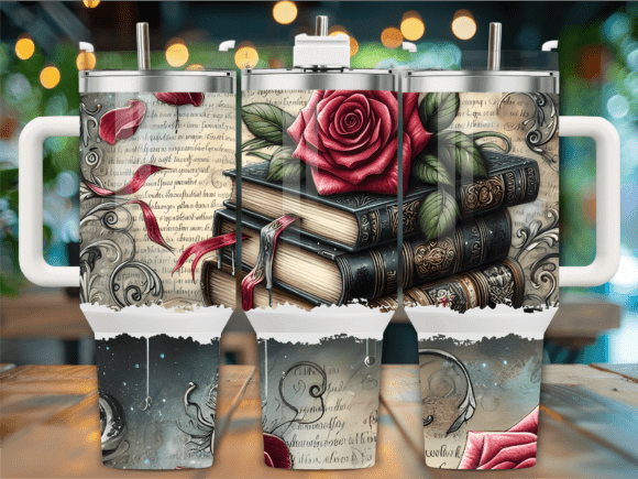 Download Dark Academia Books 40oz Tumbler Wrap - Wrap Collection