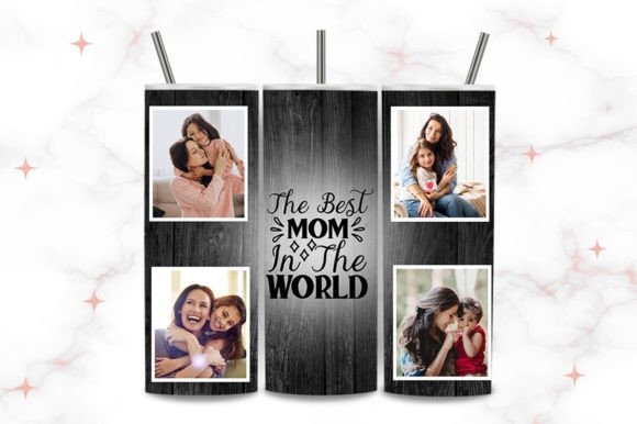 Download Photo Collage 20oz Best Mom Tumbler Wrap - Wrap Collection