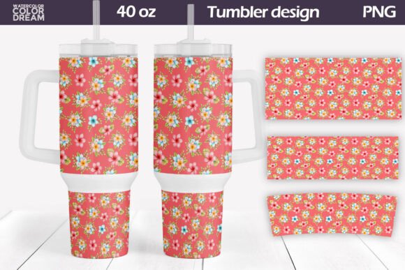 Download Coral Tropical Tumbler Wrap - Wrap Collection