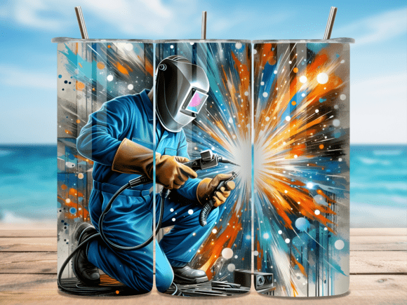 Download Abstract Welding Sparks Tumbler Wrap - Wrap Collection
