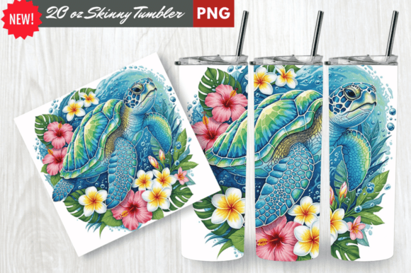 Download Crystal Shell Sea Turtle Tumbler Wrap - Wrap Collection