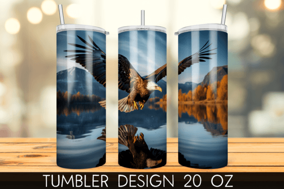 Download Bald Eagle Tumbler Wrap Sublimation - Wrap Collection