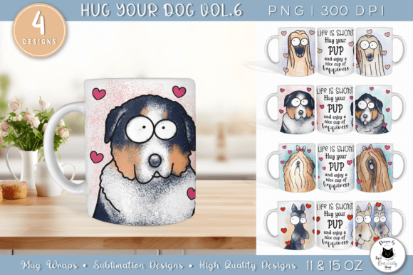 Download Dog Sublimation Designs | Dog Mug Wraps - Wrap Collection