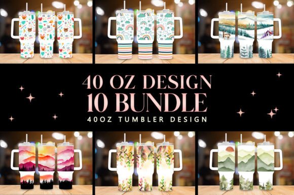Download Mountain 40oz Tumbler Wrap Bundle - Wrap Collection