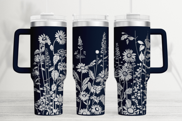 Download Wildflower 40oz Laser Tumbler Wrap SVG - Wrap Collection