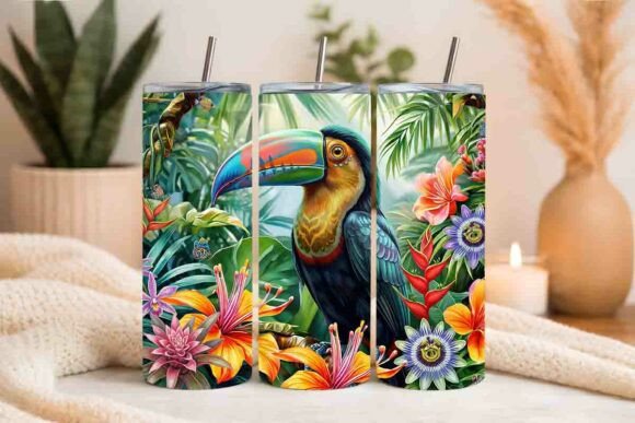 Download Tropical Bird Tumbler Wrap - Wrap Collection