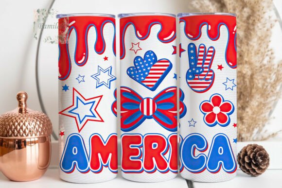 Download Patriotic Americana 20oz Tumbler Wrap - Wrap Collection