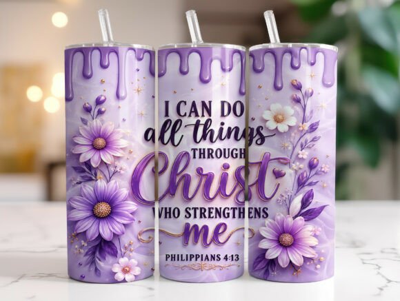 Download Christian Bible Verse 20oz Tumbler Wraps - Wrap Collection