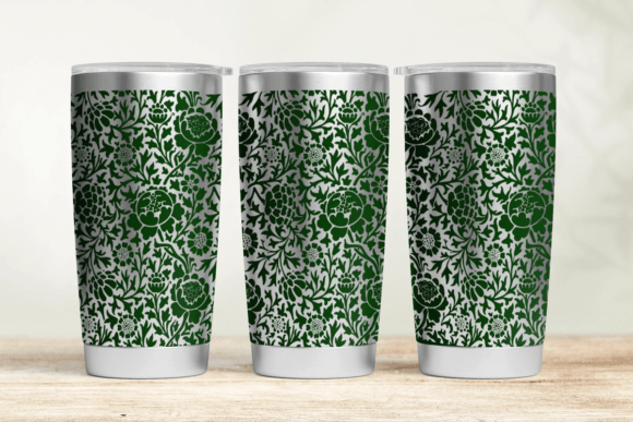 Download Floral 20oz Laser Tumbler Wrap SVG - Wrap Collection